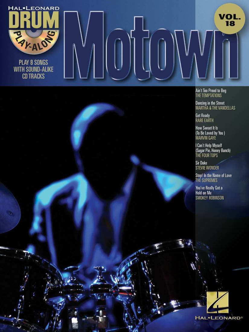 Motown: Drum Play-Along Volume 18 - Drum Set - Book/CD