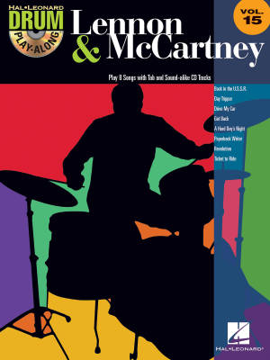 Lennon & McCartney: Drum Play-Along Volume 15 - Drum Set - Book/CD
