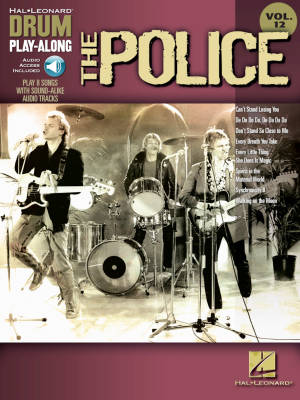 The Police: Drum Play-Along Volume 12 - Drum Set - Book/Audio Online