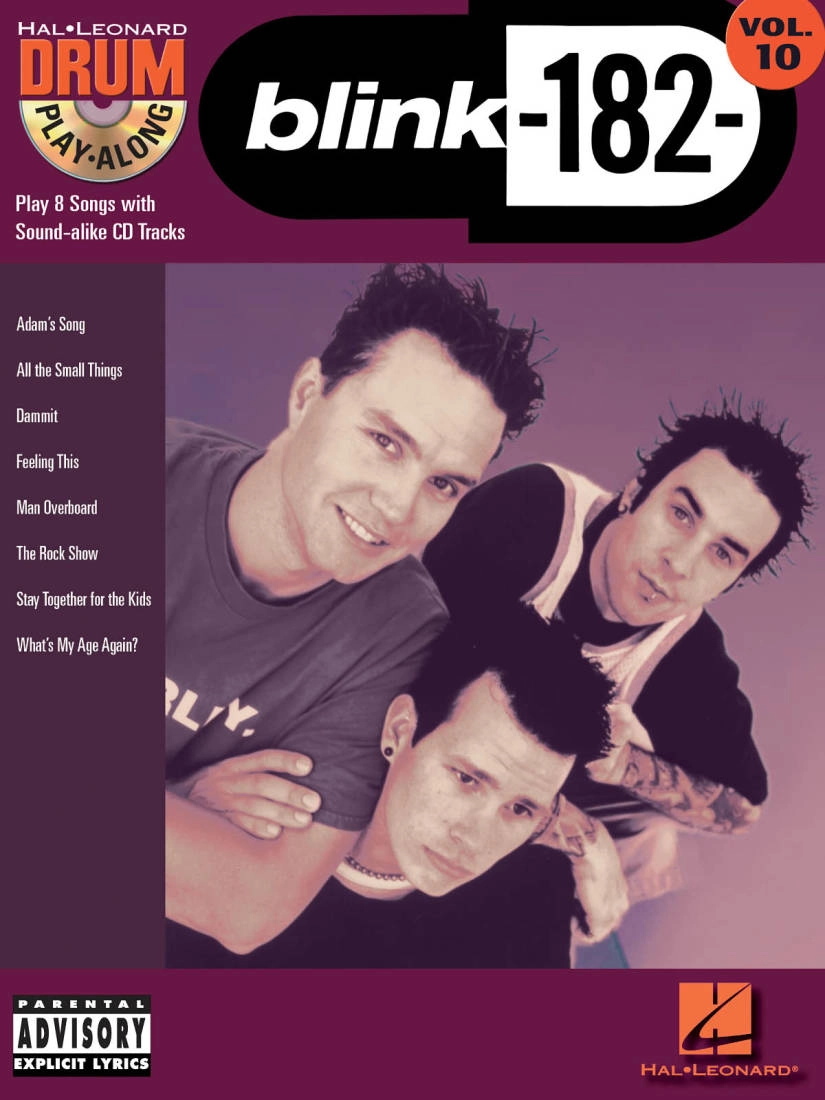 blink-182: Drum Play-Along Volume 10 - Drum Set - Book/CD