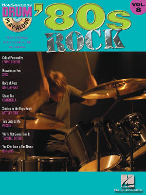 Hal Leonard - 80s Rock: Drum Play-Along Volume 8 - Drum Set - Book/CD