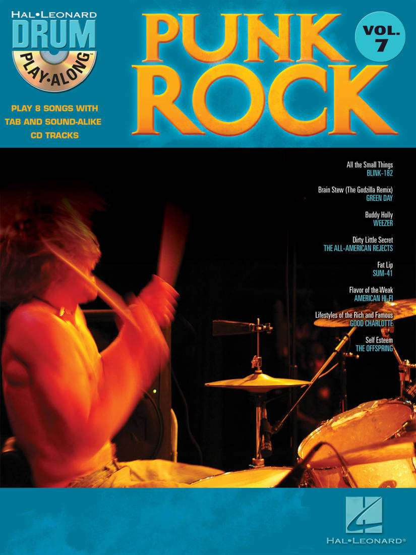 Punk Rock: Drum Play-Along Volume 7 - Drum Set - Book/CD