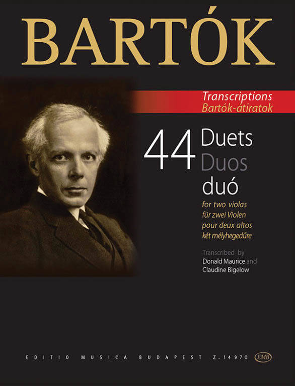 44 Duets for Two Violas (From the 44 Violin Duets) - Bartok - Book