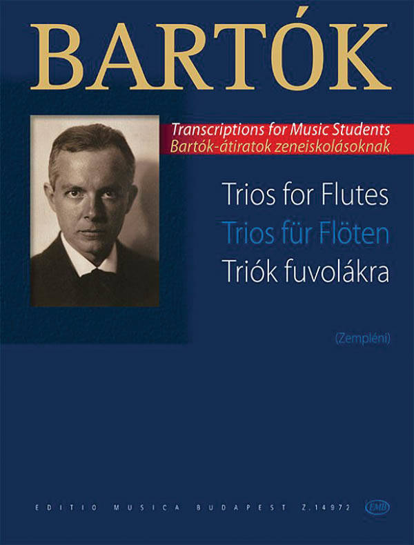 Trios For Flutes - Bartok/Zempleni - Score/Parts