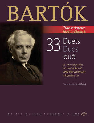 33 Duets for Two Violoncellos (From the 44 Violin Duets) - Bartok/Pejtsik - Book