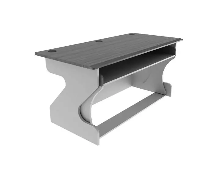 Miza Z Studio Desk - Titanium Wenge