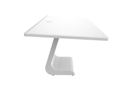 iDesk Plain Studio Desk - White Gloss