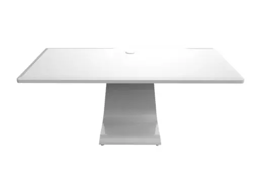 iDesk Plain Studio Desk - White Gloss