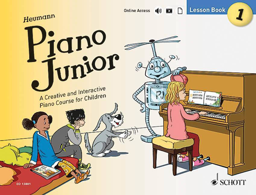 Piano Junior: Lesson Book 1 - Heumann - Book/Media Online