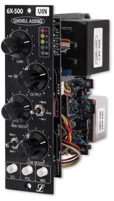 6X-500VIN 1-Channel Transformer Coupled Mic Preamp/EQ
