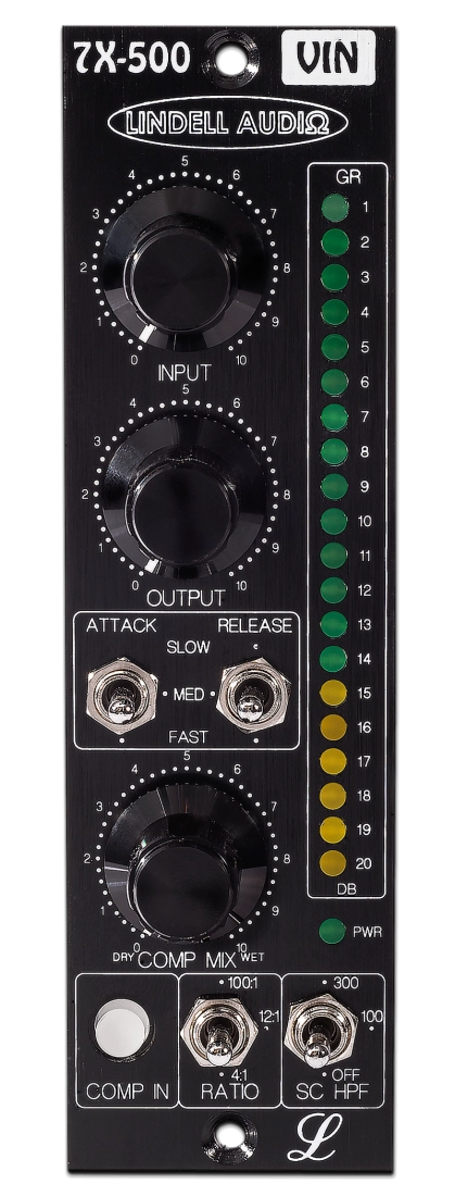 7X-500VIN 1 Channel Transformer Coupled Compressor/Limiter