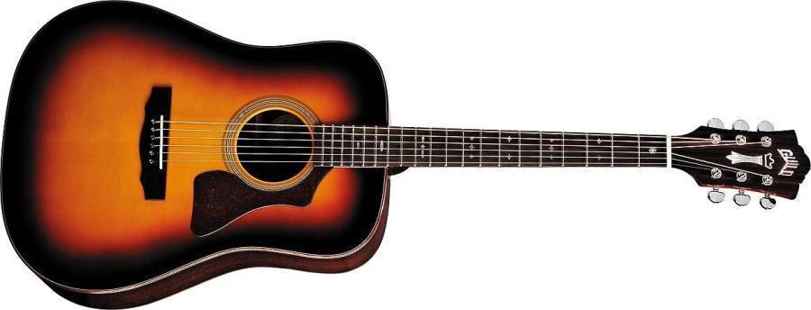 Guild Guitars GAD-50E Electric Dreadnought Acoustic - Antique Sunburst
