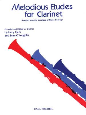Carl Fischer - Melodious Etudes for Clarinet - Bordogni/OLoughlin/Clark - Clarinet - Book
