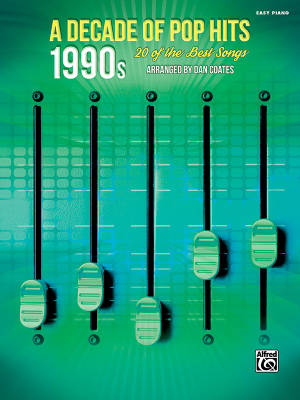 A Decade of Pop Hits: 1990s - Coates - Easy Piano - Book