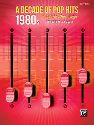 A Decade of Pop Hits: 1980s - Coates - Easy Piano - Book