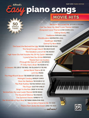 Alfred Publishing - Alfreds Easy Piano Songs: Movie Hits - Easy Piano - Book