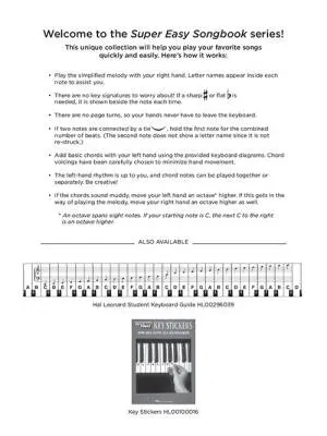 Hit Songs: Super Easy Songbook - Piano - Book