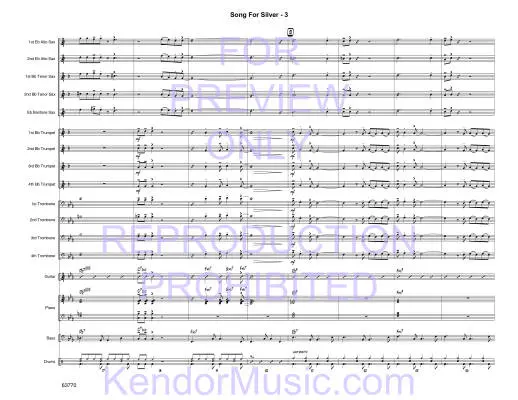 Song For Silver - Blair - Jazz Ensemble - Gr. Very Easy