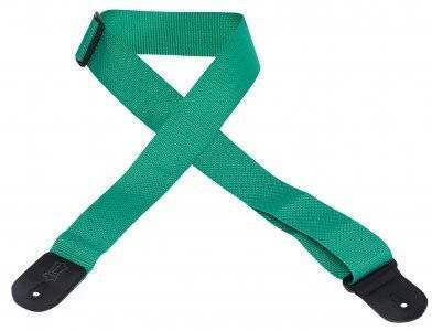 Polypropylene Guitar Strap with Polyester Ends - Green XL