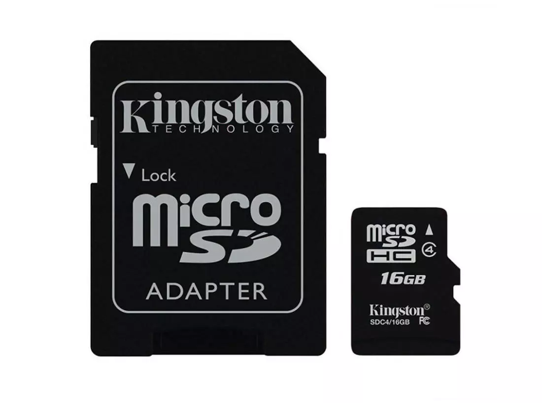 16 GB Class 4 MicroSDHC Flash Card with SD Adapter