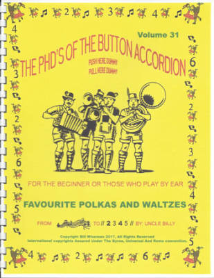 Uncle Billy - Favourite Polkas And Waltzes - Wiseman - Accordian - Book