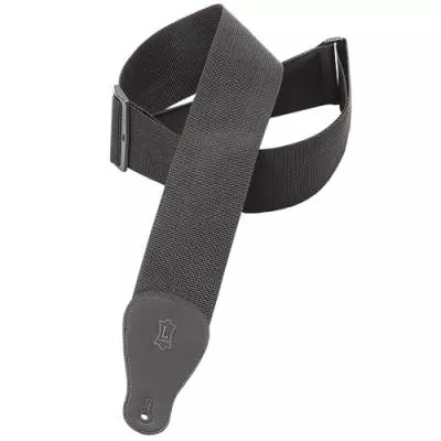 3 Inch Polypropylene Guitar Strap - Black