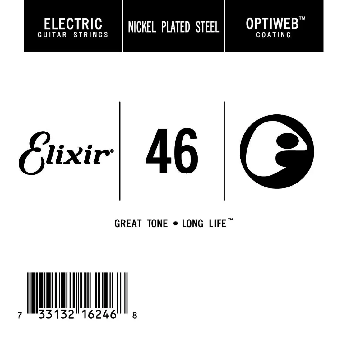 Single Electric Guitar String with OPTIWEB Coating (.046)