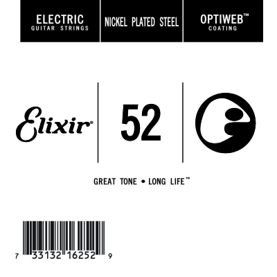 Single Electric Guitar String with OPTIWEB Coating (.052)