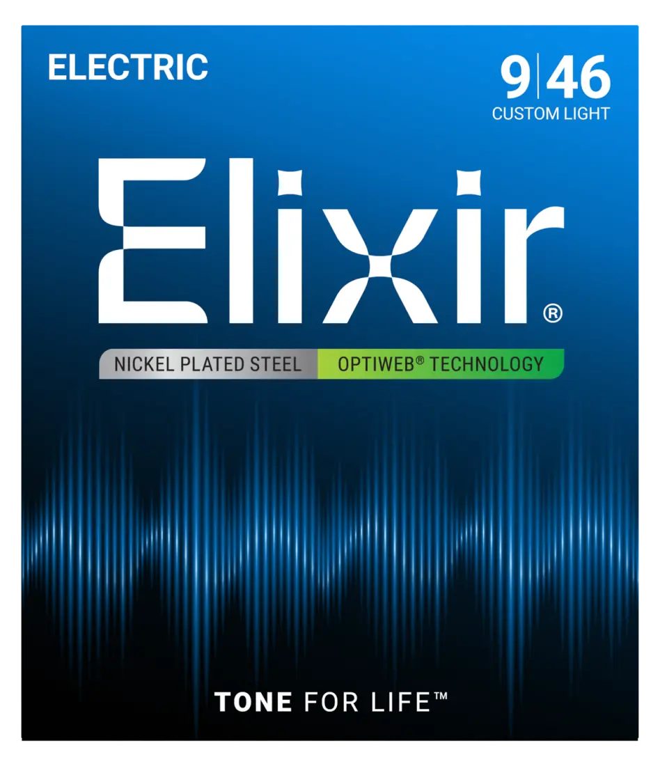 Electric Guitar Strings with OPTIWEB Coating, Custom Light (.009-.046)