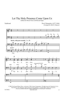 Let Thy Holy Presence Come Upon Us - Tschnesnokov/Hopson - SATB