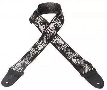 2 Inch Poly Guitar Strap with Yin & Yang Pattern