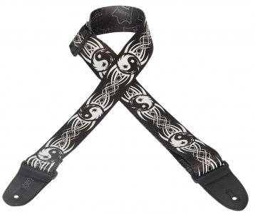 Levys - 2 Inch Poly Guitar Strap with Yin & Yang Pattern