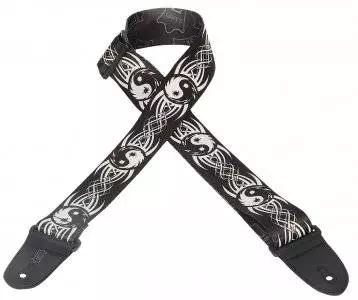 Levys - 2 Inch Poly Guitar Strap with Yin & Yang Pattern