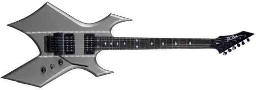 Mk3 Warlock 6-String Electric Guitar - Gunmetal with Barbed Wire Graphic