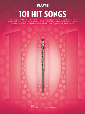 101 Hit Songs for Flute - Book