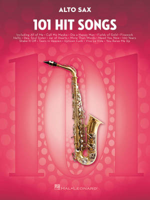 Hal Leonard - 101 Hit Songs for Alto Sax - Book