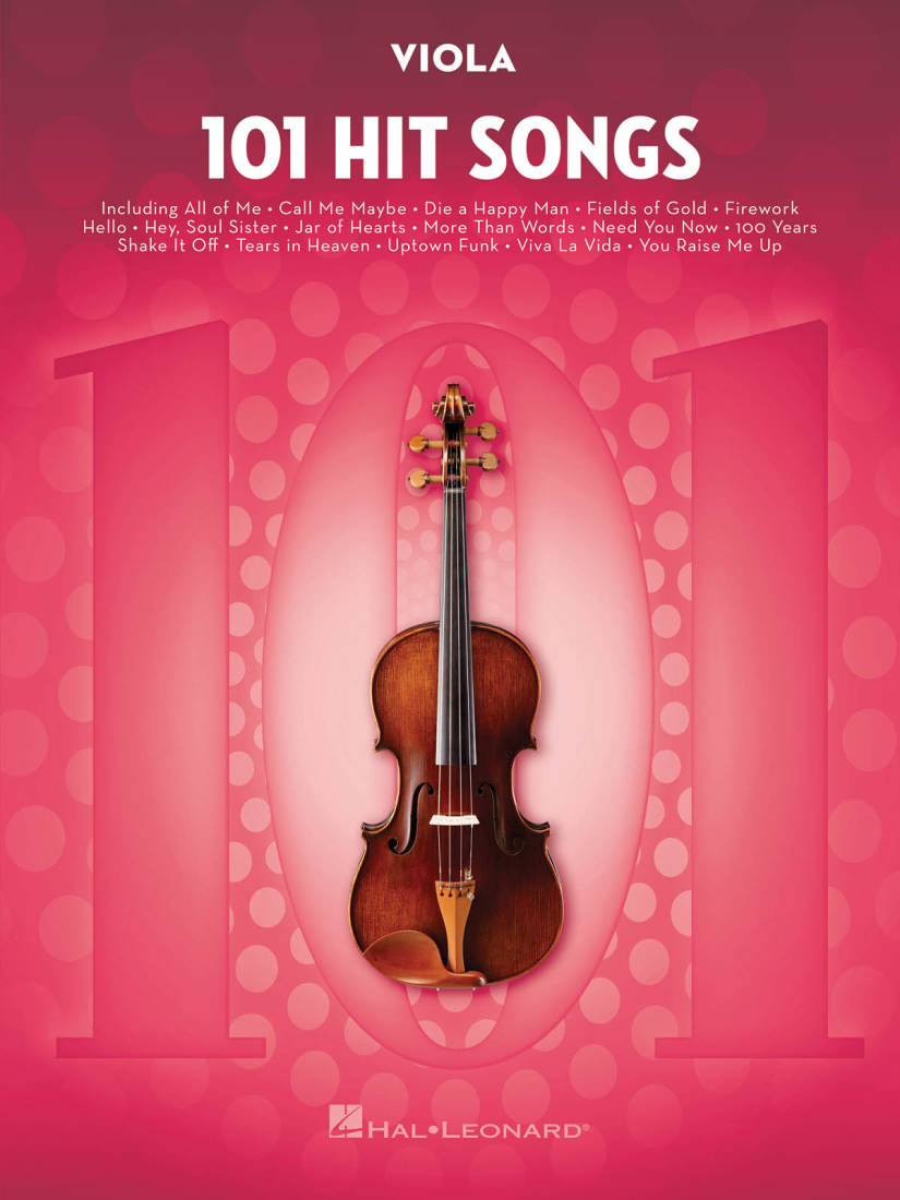 101 Hit Songs for Viola - Book