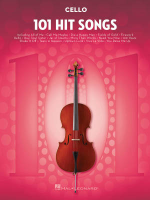 Hal Leonard - 101 Hit Songs for Cello - Book
