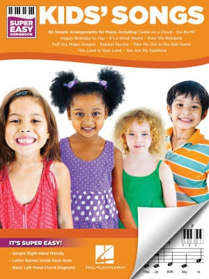 Hal Leonard - Kids Songs: Super Easy Songbook - Easy Piano - Book