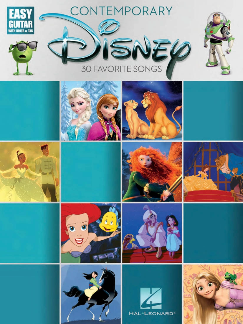 Contemporary Disney - Easy Guitar TAB - Book