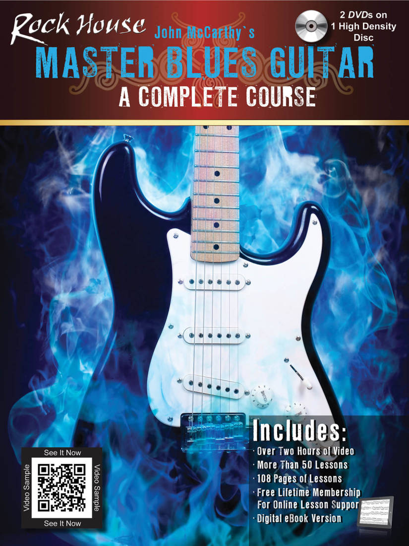 Rock House Master Blues Guitar: A Complete Course - McCarthy - Guitar TAB - Book/DVD
