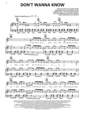 Don\'t Wanna Know - Maroon 5/Kendrick Lamar - Piano/Vocal/Guitar - Sheet Music