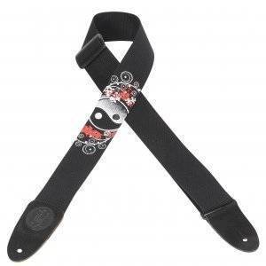 2 Inch Cotton Guitar Strap with Yin Yang