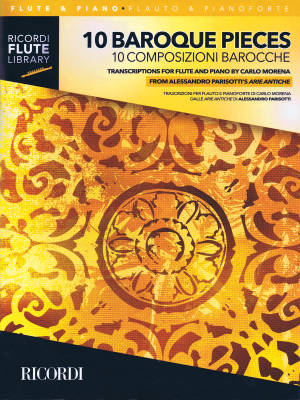 Ricordi - 10 Baroque Pieces Transcribed for Flute and Piano - Morena - Book