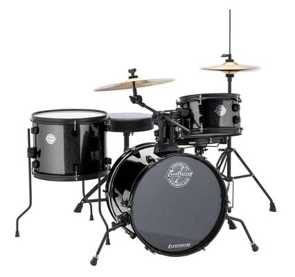 Ludwig Drums - The Pocket Kit (16,10,13,SD) with Hardware and Cymbals - Black Sparkle
