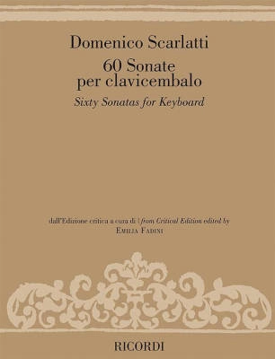 Ricordi - Sixty Sonatas for Keyboard - Scarlatti/Fadini - Piano - Book