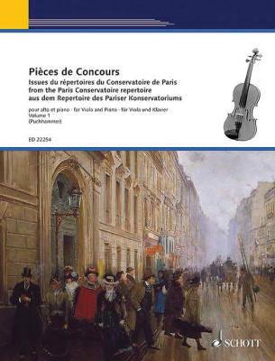 Competition Pieces from the Paris Conservatoire repertoire, Volume 1 - Puchhammer-Sedillot - Viola/Piano - Book