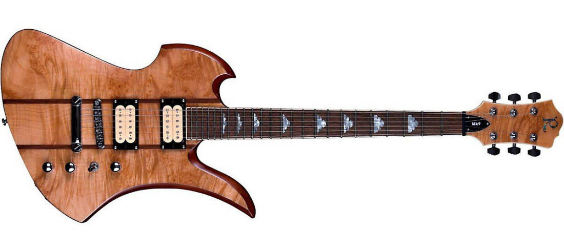 B.C. Rich - Mk9 Mockingbird Electric Guitar with DiMarzio Pickups - Maple  Burl