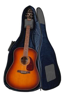 Backpack-Style Dreadnought Gig Bag - Gray & Navy