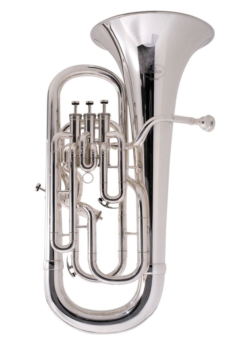 New Standard Euphonium 3+1 Valve - Silver Plated with Case